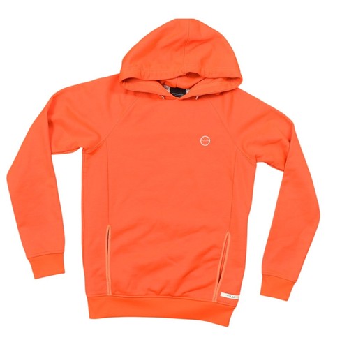 Scotch & Soda Orange Hoodie Herren Small Polyester Pullover Time Off Neon Premium - Bild 1 von 11