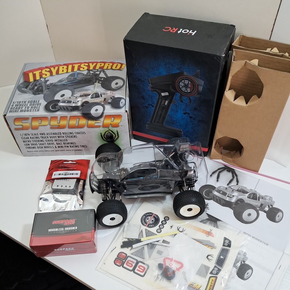 New Kyosho Itsy Bitsy Spyder Pro 4WD RC Truggy 1/18 Scale