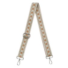 Purse Strap Replacement, Classy Crossbody Shoulder Strap Beige, Silver Buckle 
