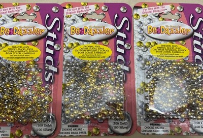 Bedazzler Refill  Gold & Silver Studs 3 Packs (200x3)