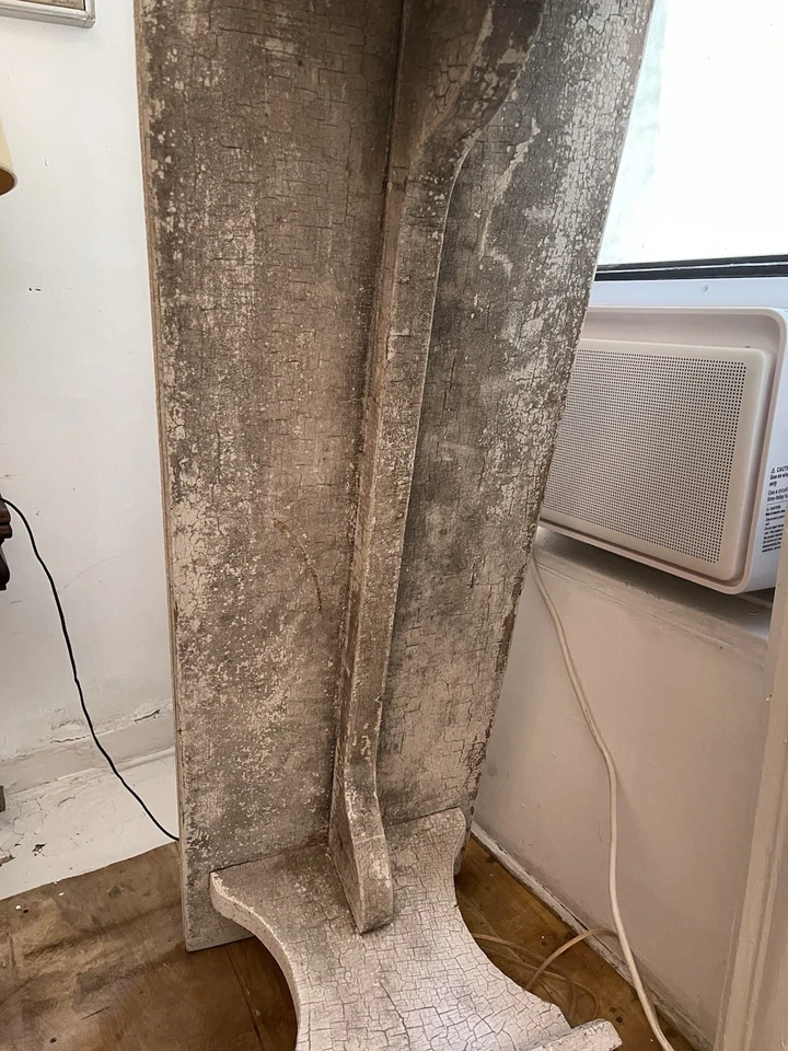 Antiguo banco de jardín de madera 60x19x18 Foto 4 de 4