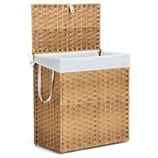 110L Laundry Hamper with Lid, Laundry Basket with Removable Liner