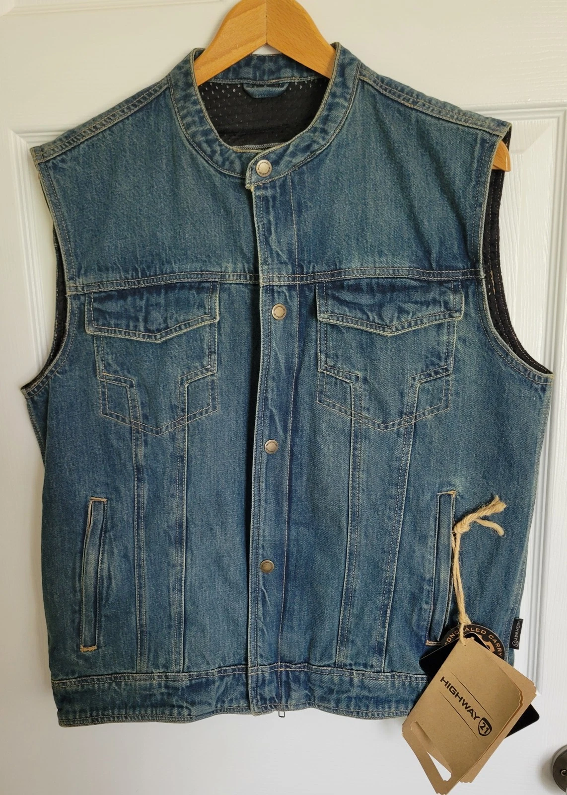 Highway 21 Denim Vest Motorcycle NEW
Opens in a new window or tab
