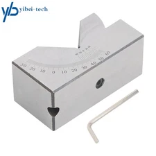 Precision 4'' × 1-13/16" × 1-13/16" Adjustable Angle Block 0-60 Degree V Groove