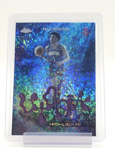 AMEN THOMPSON 2025-26 TOPPS CHROME CACTUS JACK UTOPIA MINI-DIAMOND /75 Q3882