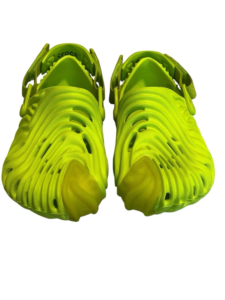 Zueco Crocs Pollex de Salahe Bembury Slime EE. UU. Talla J1 Niños Nuevo Raro Foto 2 de 4