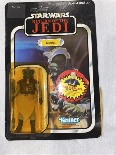 Vintage 1984  Star Wars Return Of The Jedi Klaatu, New On Card