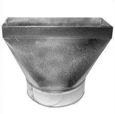 SOUTHWARK 273125 Stack Boot 5" OD 12" L 3-1/4" W HVAC Ventilation