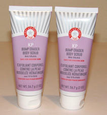 2 First Aid Beauty Body Scrub KP Bump Eraser 4 Oz TOTAL Delux Travel FAB 10 AHA