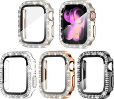 4-Pack Bling Case for Apple Watch Series 11/10 Screen Protector Case 42mm,
