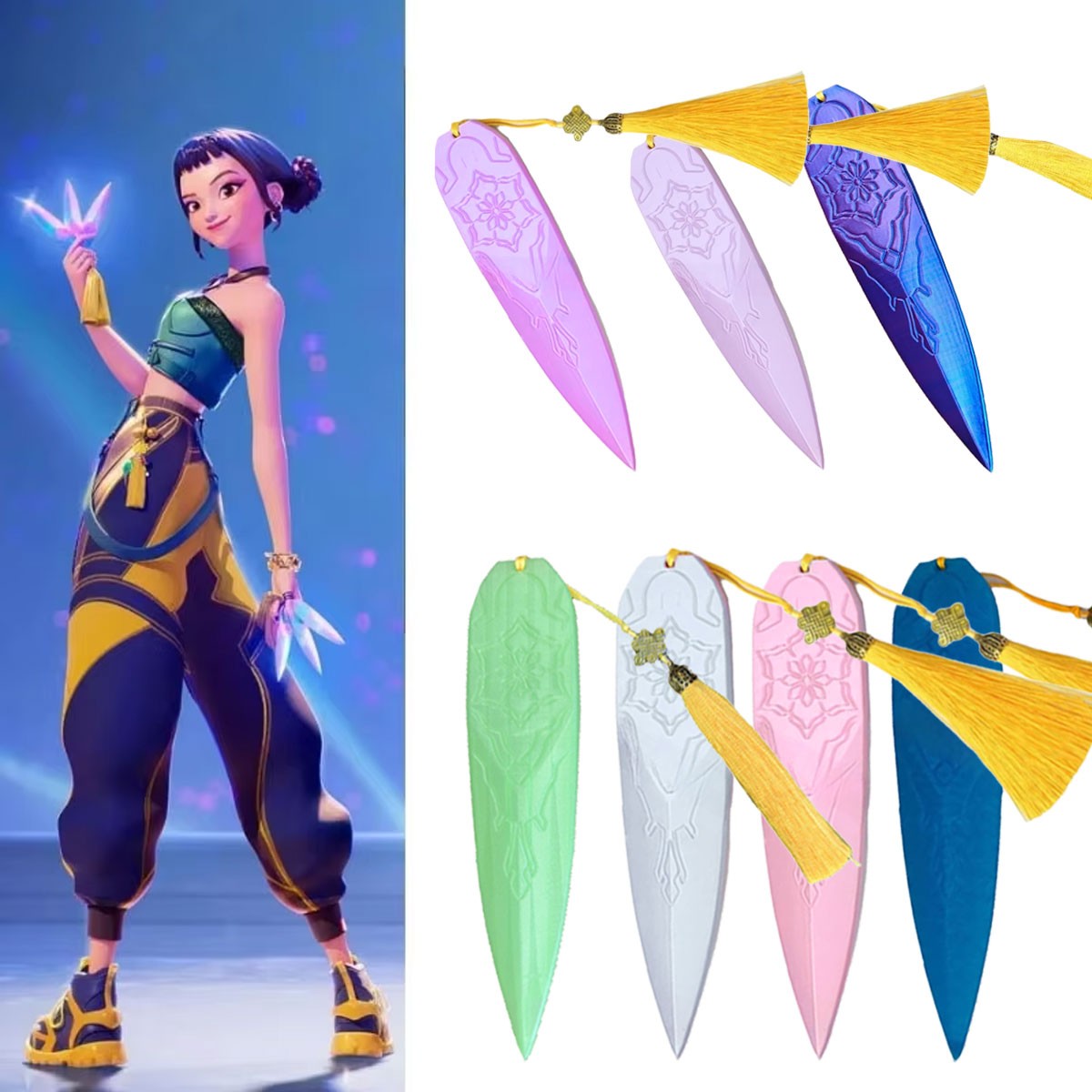 KPop Cazadores de Demonios Zoey Cosplay Dardo Halloween Carnaval Arma Accesorios Accesorios Accesorios