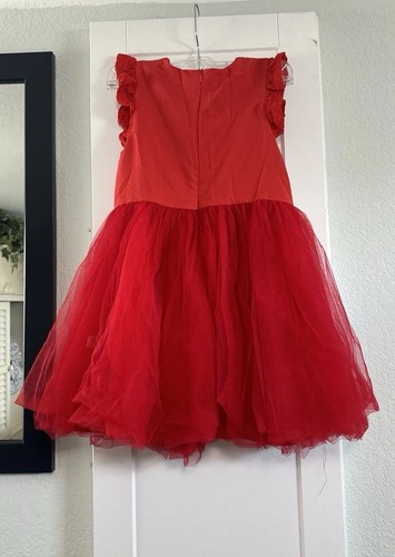 Mini Taylor Nutcracker Multi Layered Tulle Red Skirt Size 8-9 Yr - Picture 6 of 13