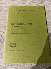 1926 GENERAL STRIKE IN YORK-Yorkshire England History, Labour, United Kingdom