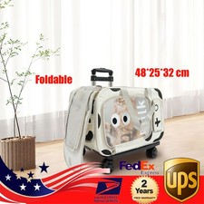 Foldable Travel Pet Pet Trolley Bag Carrier Pet Bag For Cats Dogs With Wheels