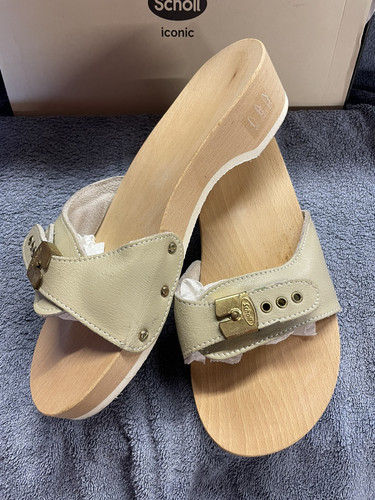 Scholl Trainingssandalen - Größe 6,5 / 40 Scholl Pescura Clogs - beige