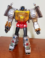 GIGAPOWER SUPERATOR GIGASAURS HQ-01R GOLD CHROME GRIMLOCK MP-08 3RD PARTY
