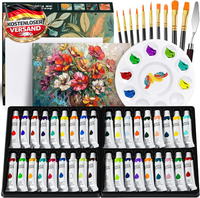 Aquarellfarben Set 48 Farben Wasserfarben KüNstler Hobby Malen Unterwegs