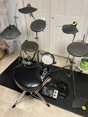 #ad #ad SIMONS Electric Drum Set with Stool Pedal Sticks and Mat Electronic Not Tested $65.00