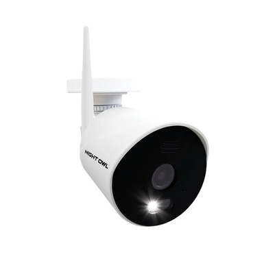 Wi-Fi IP Plug In 1080p Spotlight Camera with 2-Way Audio and Audio Alerts and Si