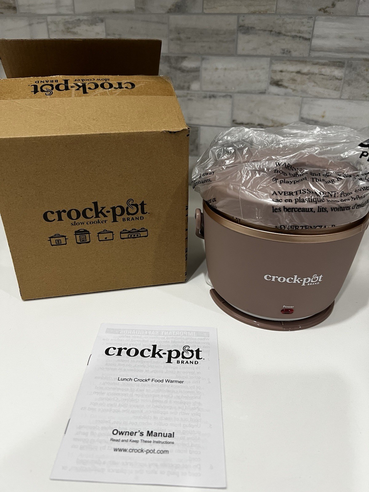 Crock-Pot Electric Lunch Box 20 Ounce Blush Pink