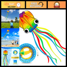 Easy-Fly Octopus Kite for Kids 4-8  Large Beach Kite for Family Fun