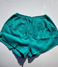 Turnhose mit Innenfutter Gr. 6 in Türkis/blau