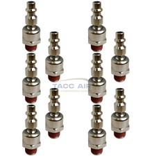 10PC 1/4" Industrial M/D Style Male Air Tool 360 Degree Ball Swivel Plug Fitting