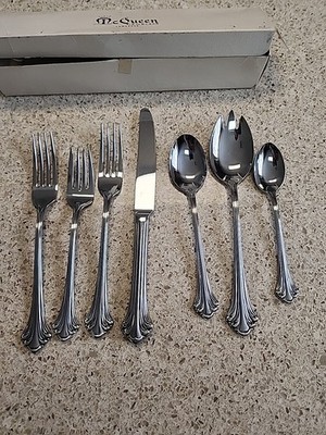 Towle Stainless Steel Flatware Set 18/b  Germany  7 Pieces