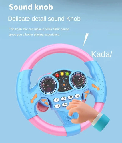 Steering Wheel Toy Lights Sounds Educational Fun Car Kids Summer Travel Sun Gift - Bild 13 von 22