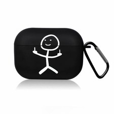 Cute Black TPU Earphone Case for Select Earphone Models