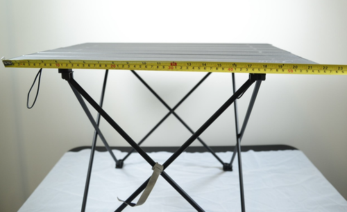 Nice C Folding Camping Beach Table Medium Size 22 in x 15.5 in x 16 in - Picture 5 of 13