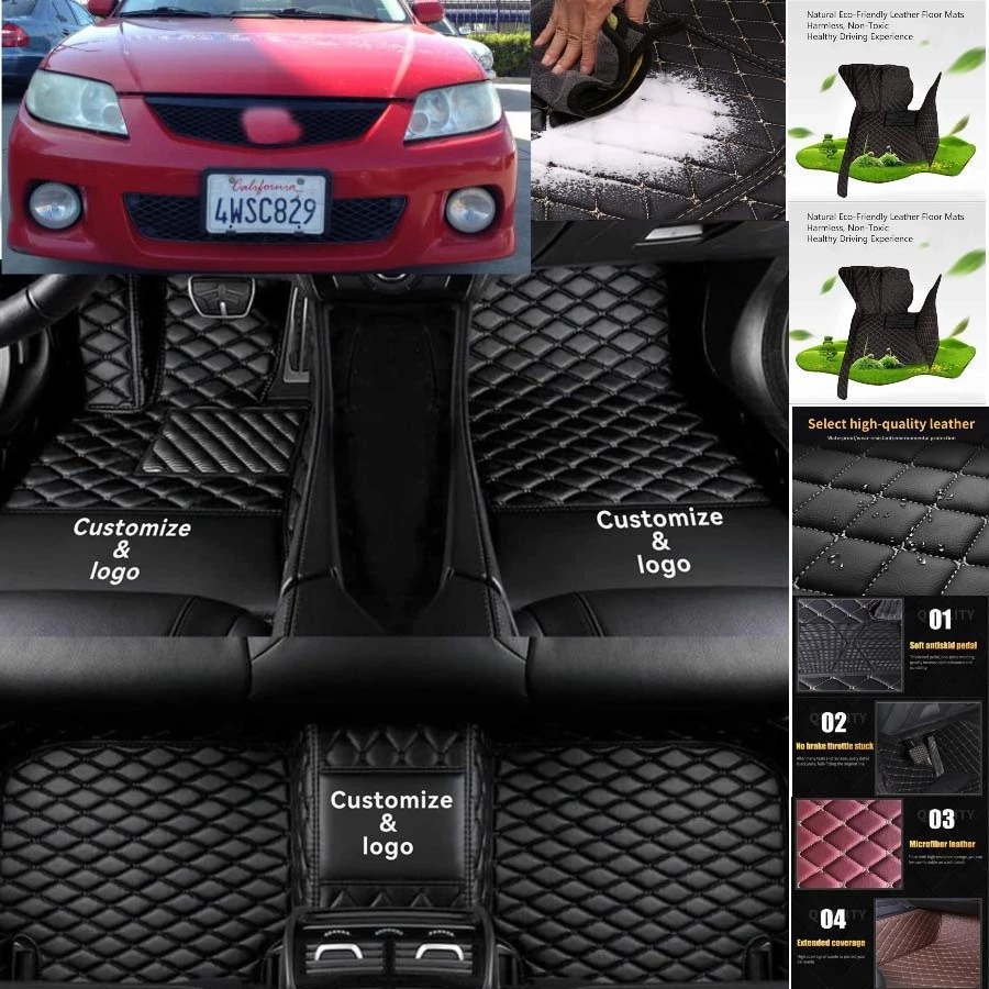 For Mazda Protege5 Car Floor Mats Luxury Waterproof Carpets Liners Interior Auto - Image 2 of 4