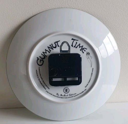 May Gibbs "Gumnut Time" Wall Clock - Limited Edition, 1990s Bradford Editions - Picture 6 of 11