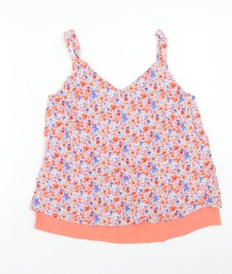 Basic-Tanktop Damen UK Größe 10 Muskatnuss Mehrfarbig