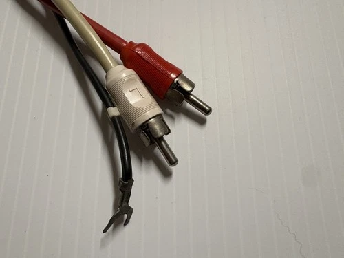 Technics SL-1300 Vintage Turntable parts original RCA cables working Tested