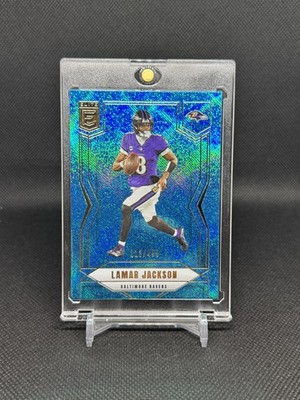 2025 Panini Donruss Elite - Lamar Jackson #10 Teal Matrix /499