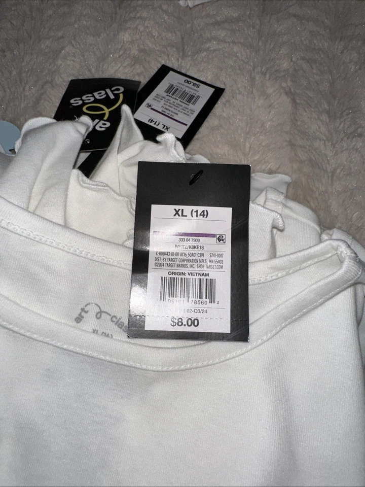 Lote al por mayor a granel de 10 niñas talla XL 5 camisas 5 pantalones deportivos todos nuevos con etiquetas gran reventa Foto 3 de 4