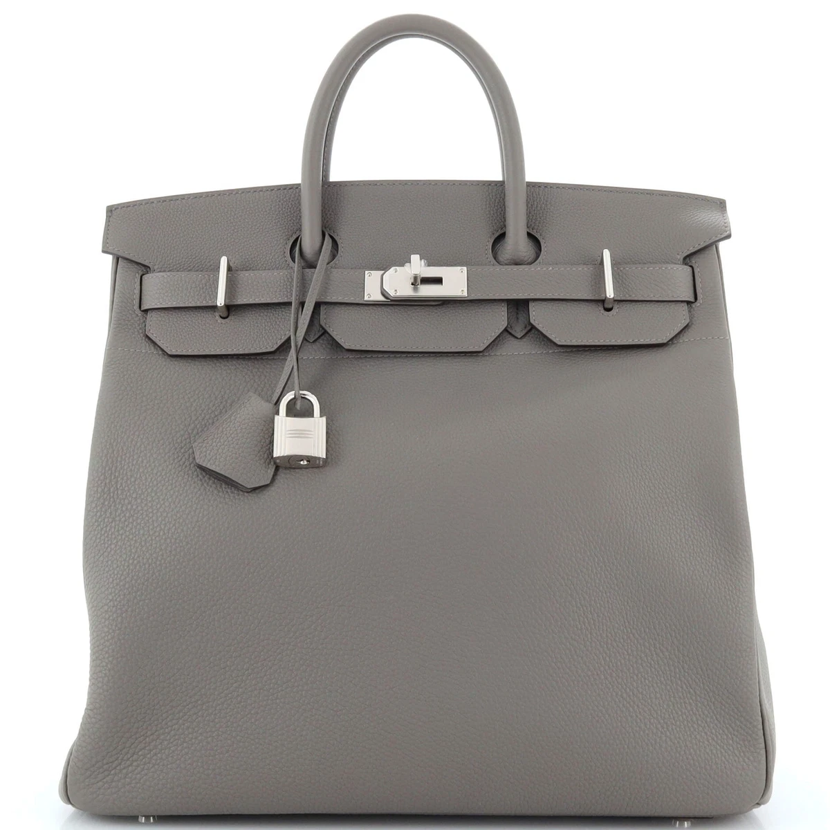 Hermès HAC Bleu Nuit Togo With Silver Hardware - AG Concierge Fzco