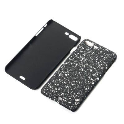 Handy Hülle Schutz Case Bumper Schale für Apple iPhone 7 Plus 3D Sterne Weiß Neu