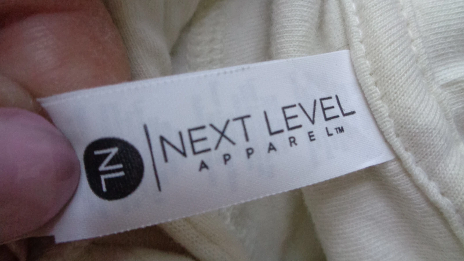 OFF WHITE Next Level Fleece Pullover Felpa con Cappuccio DONNA Taglia MEDIA M BIANCO SPORCO "HUMBLE"