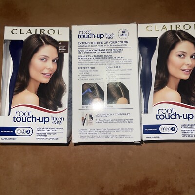 Clairol Root Touch Up Permanent Hair Color Kit. Set Of 3
