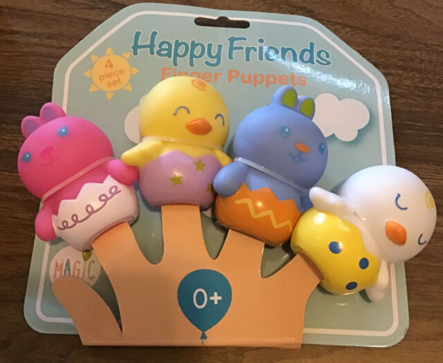 Magic Years Happy Friends Finger Puppet Set - 4pc New