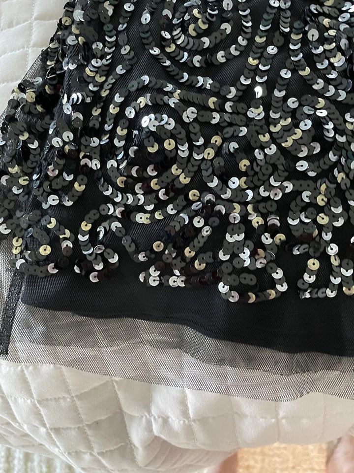 Falda de lentejuelas BCBG MaxAzria línea A Foto 2 de 4