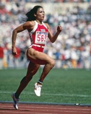 1988 Olympics FLORENCE GRIFFITH JOYNER Glossy 8x10 Photo USA Track and Field