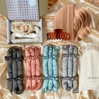 Women Girls Silk Ribbon Hair Curler Heatless Curling Rod Headband Wave Former