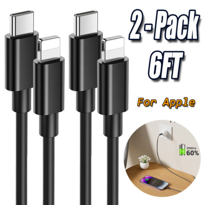 2x 6ft Fast Charging Cable USB C to iPhone Charger for iPhone 14 Pro Max 14 Plus