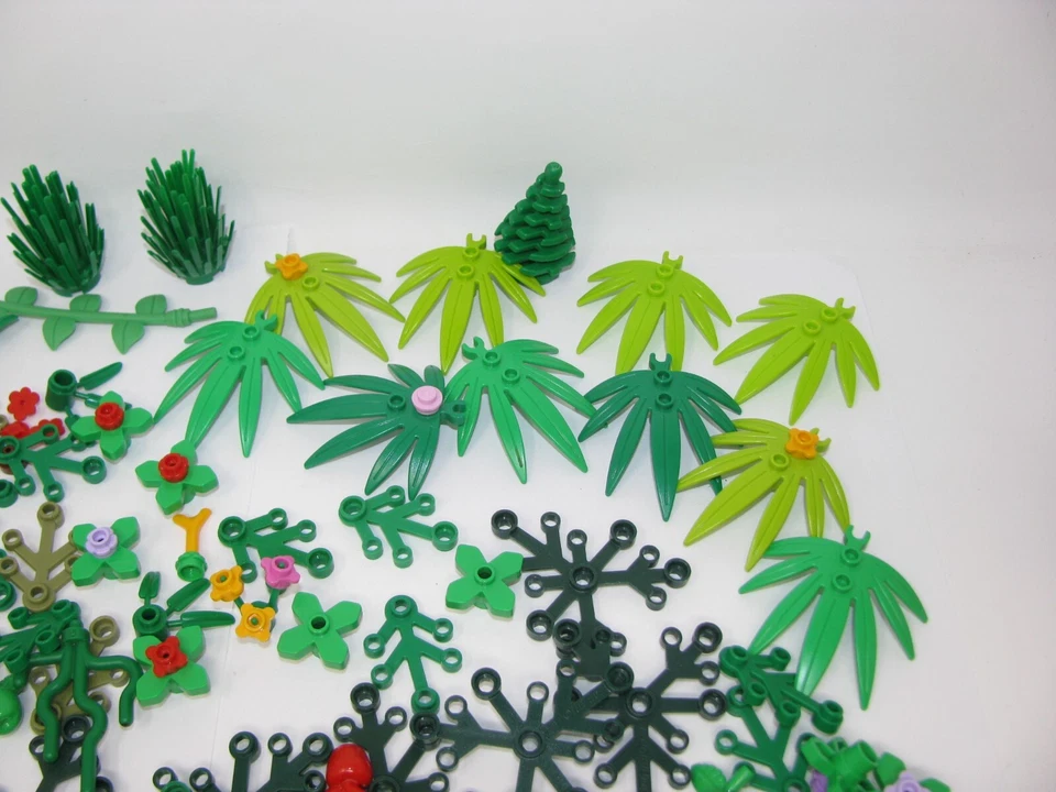 LEGO Lot Parts Pieces Foliage  Plants and Leaves Flowers  Bulk - Image 2 of 4