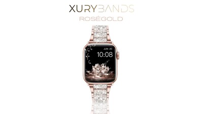 Apple Watch Luxus Diamant Armband Metall  Ver. Farben  Alle Größen  