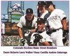 Colorado Rockies Blake Street Bombers Bichette Walker Castilla 8 X 10 Photo Pic