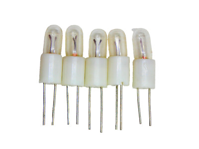 Miniature Wire Lead Lamp with base 28V 40mA 5  pcs
